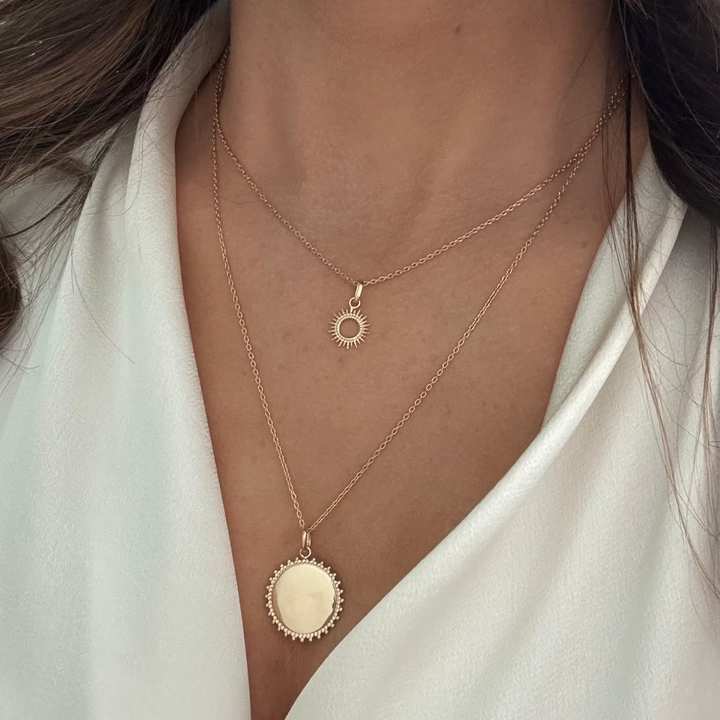 Collier "Sola" - plaqué or