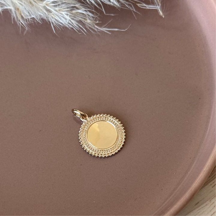 Pendentif "Morie" - plaqué or