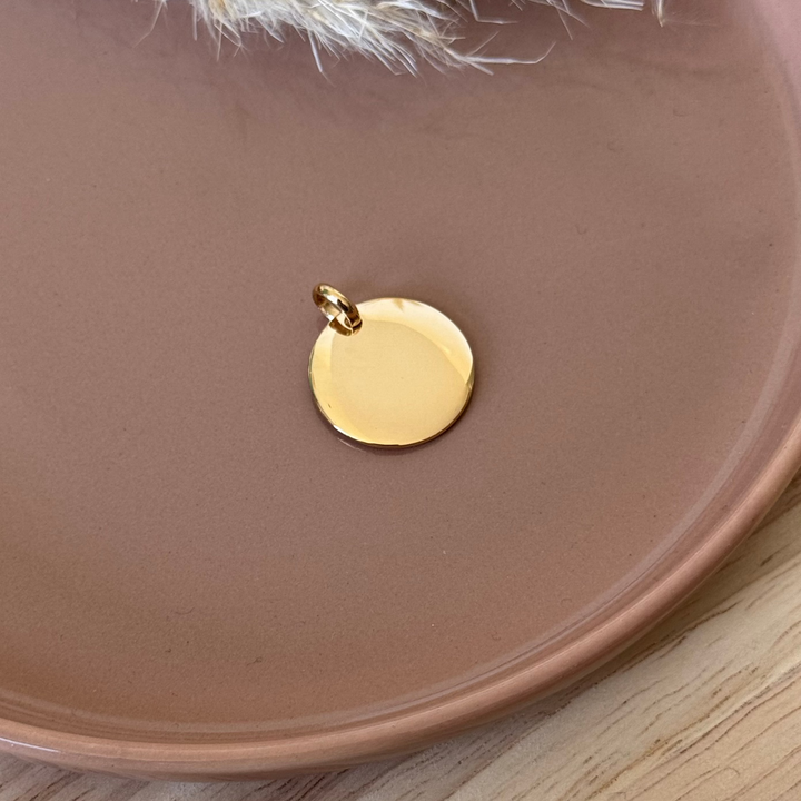 Pendentif "Bomba" - 2cm - plaqué or